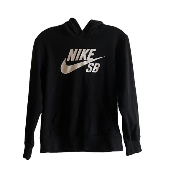Nike Other - Nike SB Kids Black Hooded Sweatshirt Size Large